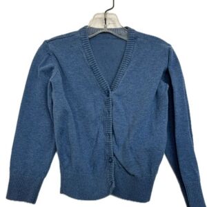 Kids Blue Cardigan Sweater